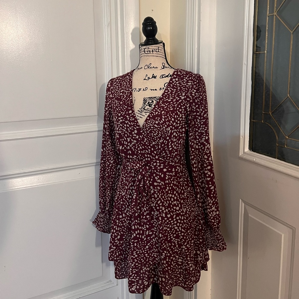 Beautiful wine colored cocktail dress